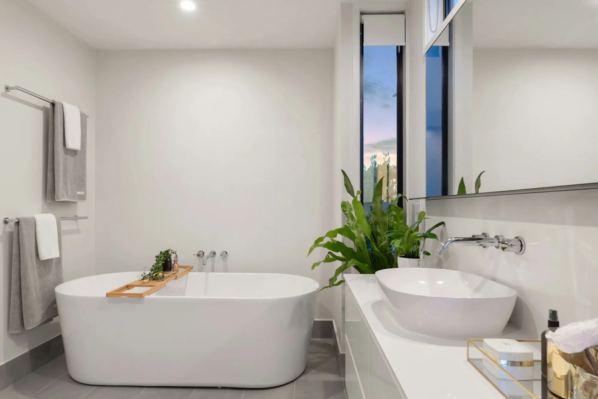 Updated bathroom in a remodeled home