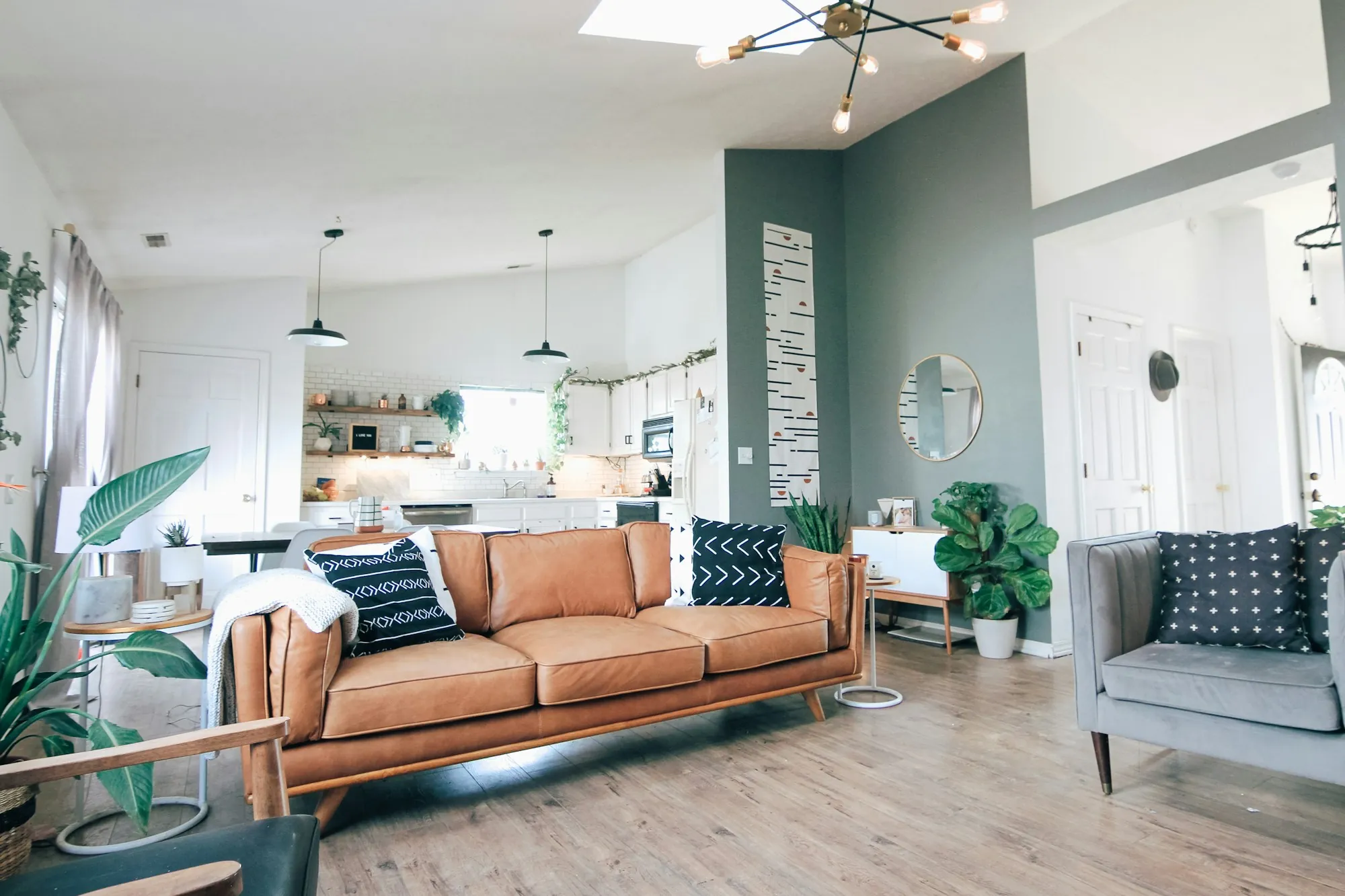 Updated living area after a remodel