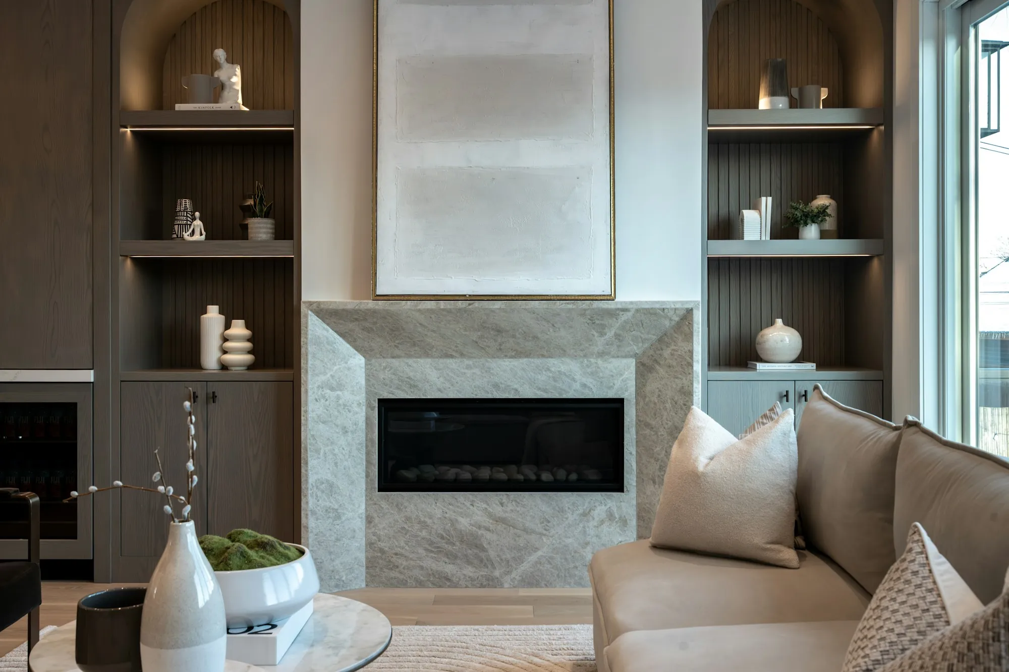 Remodeled room in a home